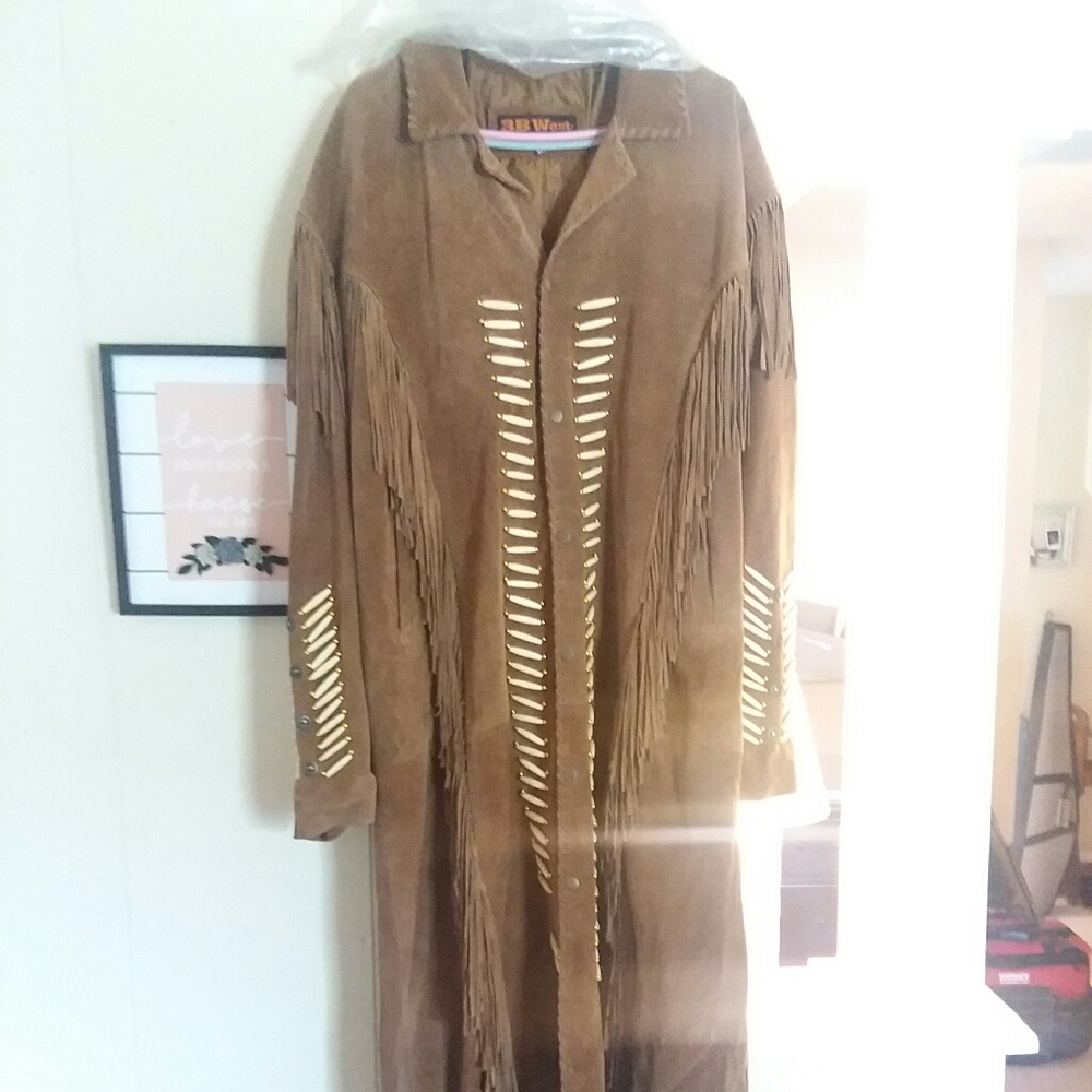 Native American leather coat